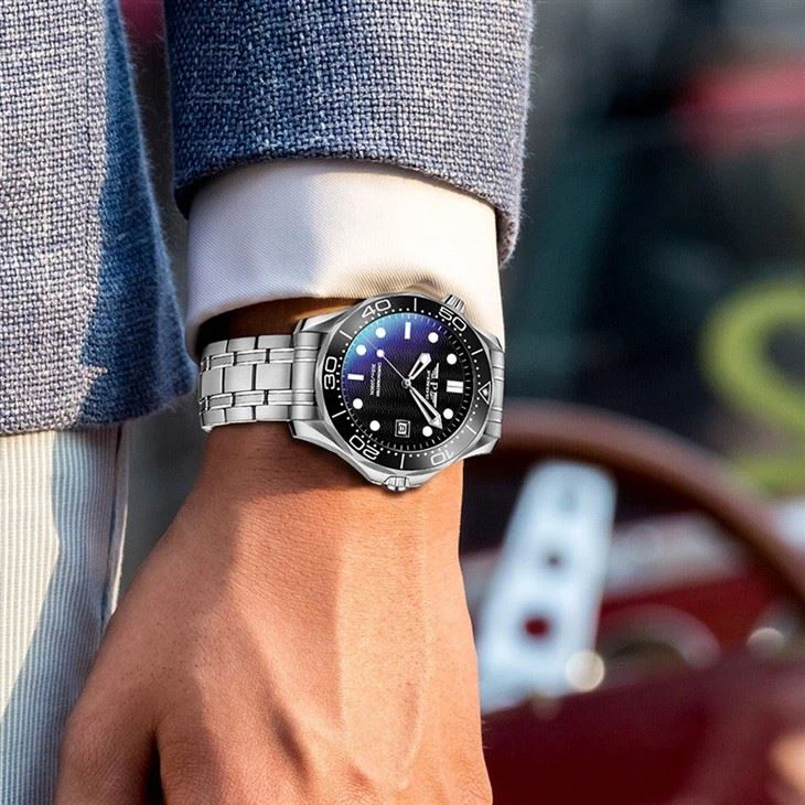 New Design Stainless Steel Watch For Men Mens Luminous Mechanical Watches