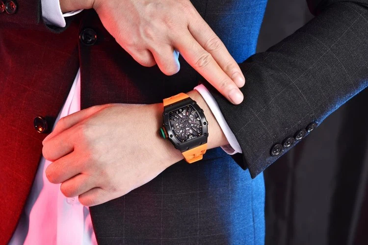 OEM Sports Tonneau-shaped Watches Skeleton