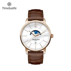 Ιαπωνία Movt Men Moonphase ρολόι